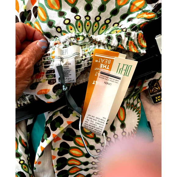 NWT LUXURY BOHO STRAPLESS LINEN JUMPSUIT SIZE XS - Picture 8 of 8